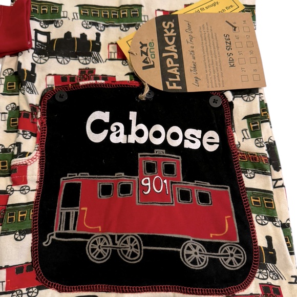 NEW Lazy One Flapjacks Train Pajamas - Picture 5 of 6